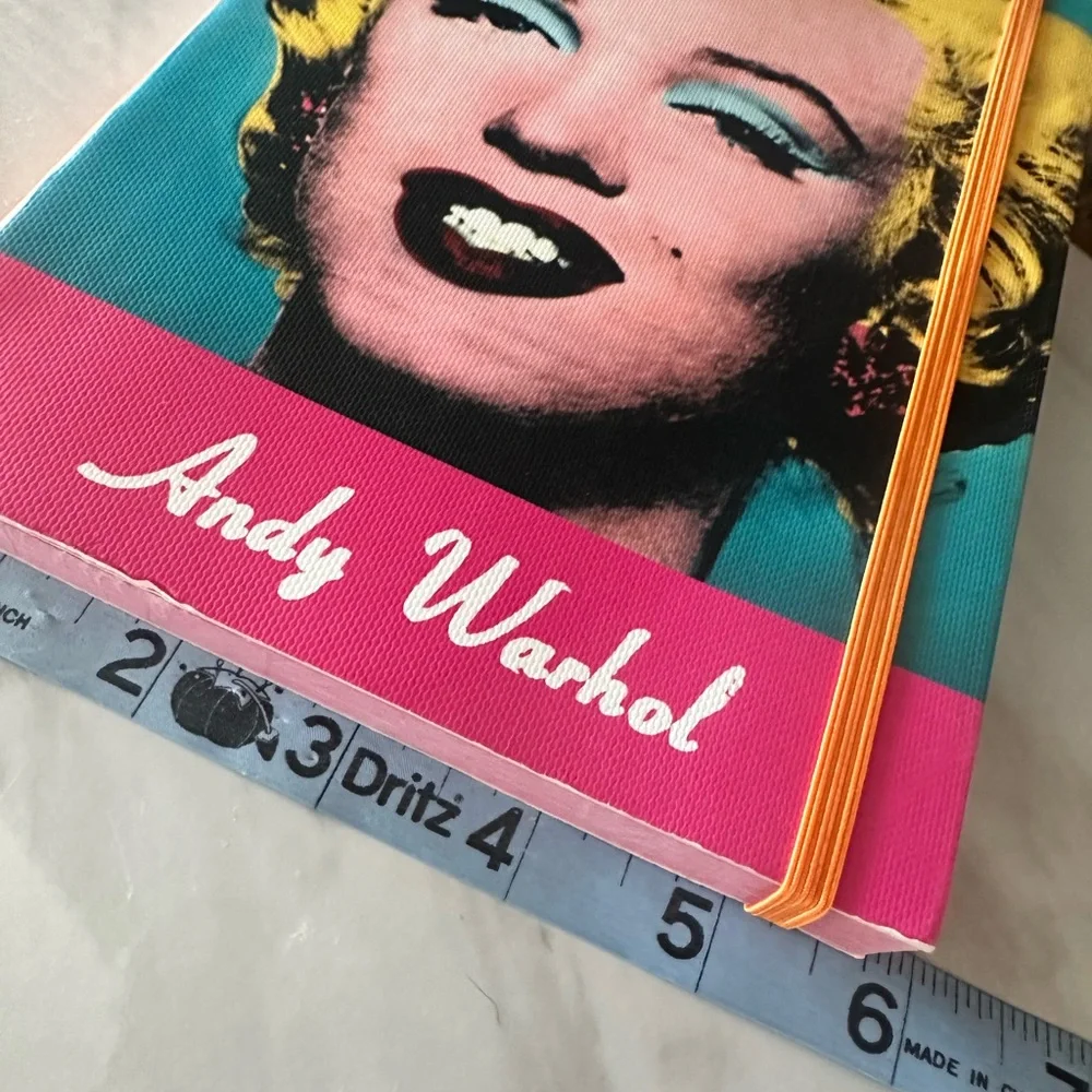 Andy Warhol Marilyn Monroe Pop Art Notebook Journal w/ Bookmark Attached.